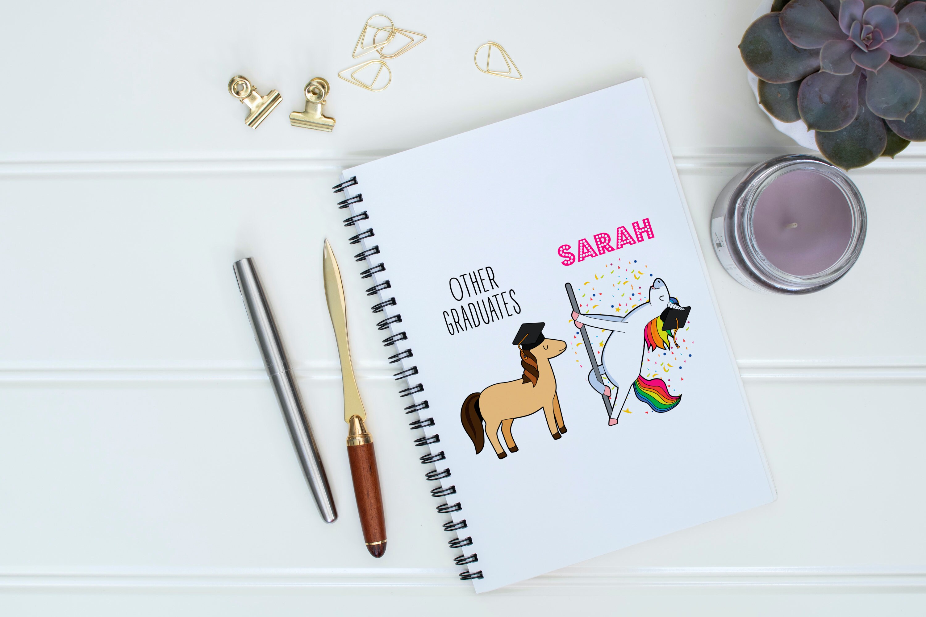 Personalized Graduation Spiral Notebook Custom Graduate Etsy