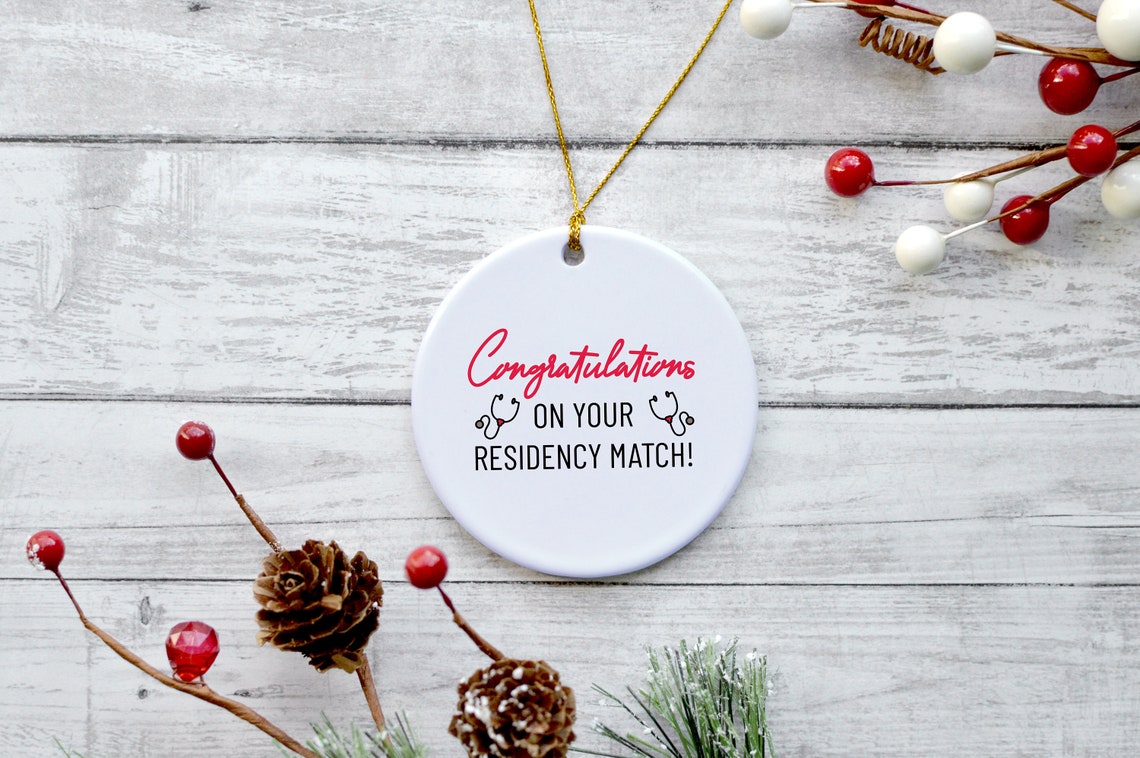 Match Day Ornament Residency Gift Medical Student Ceramic Etsy