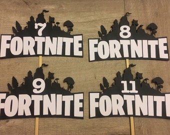 fortnite ispirato torta topper - ostie per torte di fortnite