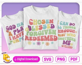 Bible Verses Inspirational SVG Bundle  | Bible Quotes | Instant Download | Cricut