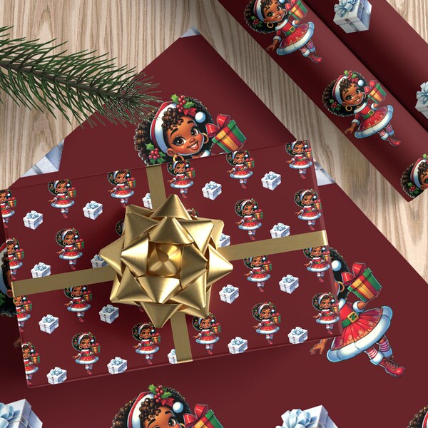 African American Christmas Paper Etsy