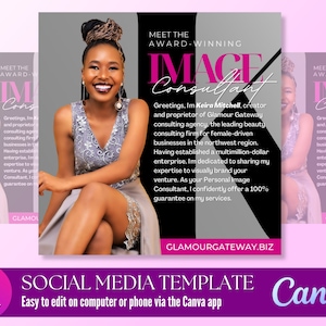 Modern Personal Branding Canva Template | Image Consultant Template | Social Media Template | Instagram Facebook