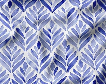 Tecido estampado com tema de flor de tulipa: Tecido para estofamento com efeito aquarela por metro com mais cores