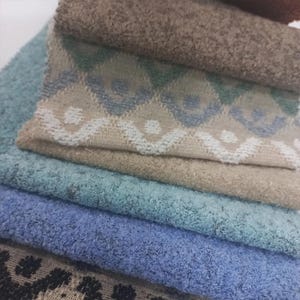 Bohemian Chenille Soft Textured Colorful Modern Pattern Upholstery Fabric by the Meter