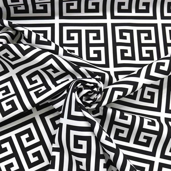 Greek Key Fabric - Etsy