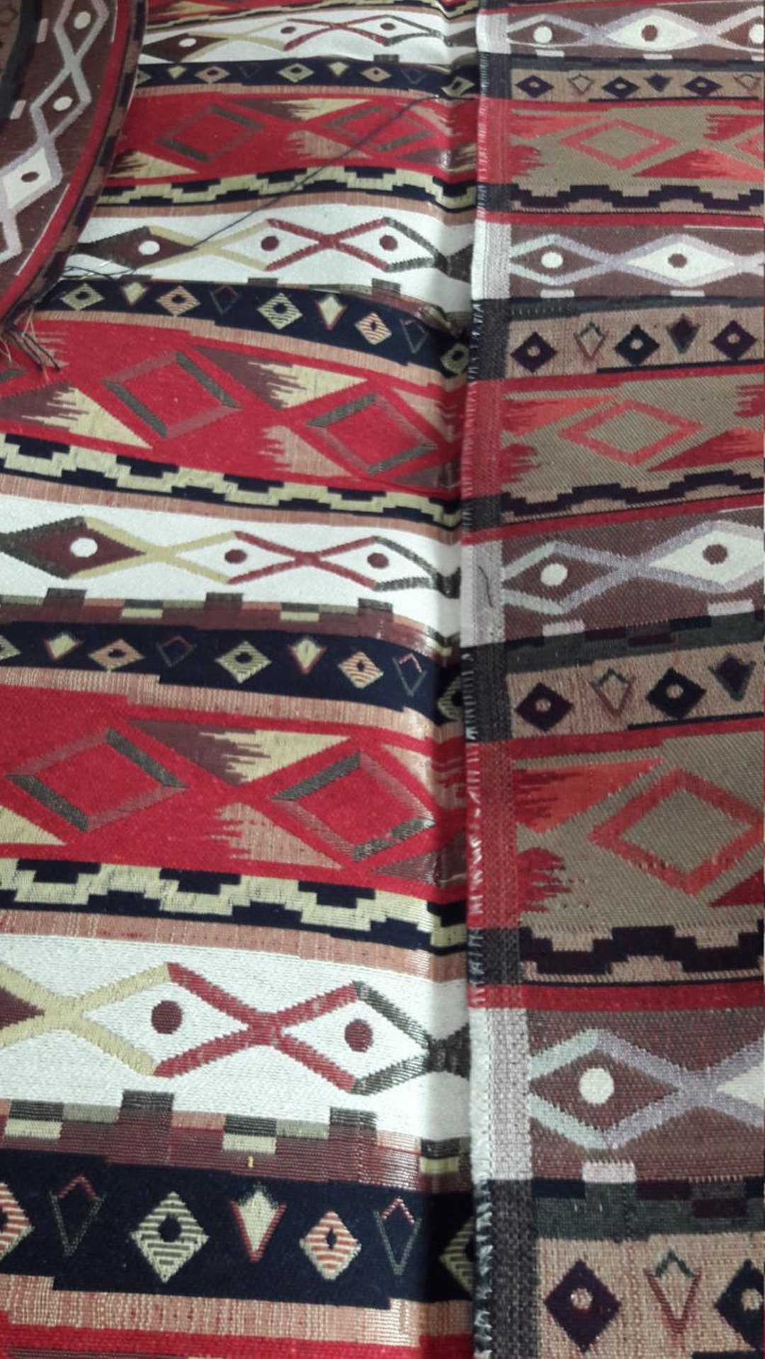 Turkish Kilim Upholstery Fabrics by the Metertribal Boho Etsy
