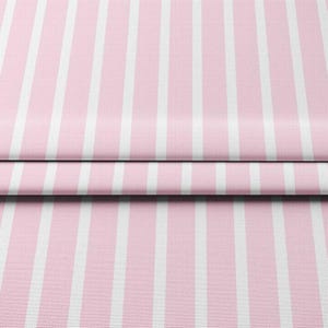 Pink Striped Upholstery Fabric: Geometric Print, Polyester Microfiber