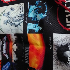 Metallica Album Covers Fabric by the Meter,Music,Rock Groups Home Decor Furniture Chair Sofa Upholstery Fabric image 8