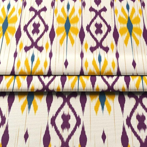 Yellow Ikat Fabric Etsy