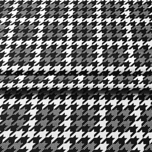 Black White Gray Goosefoot,Houndstooth Fabric by the Meter,Geometric Fabric Decor Furniture Chair Sofa Upholstery Fabric
