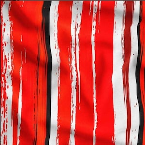Red Antique Look Striped Print Fabrics by the Meter,Geometric Pattern Fabric Decor Furniture Chair Sofa Upholstery Fabric
