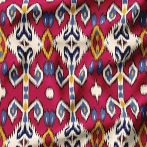 Ikat Fabric by the meter,Ethnic Pattern Fabric Decor Furniture Chair Sofa Upholstery Fabric