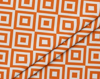 Orange Diamond Fabric by the Meter,Geometric Fabric Decor Furniture Chair Sofa Upholstery Fabric