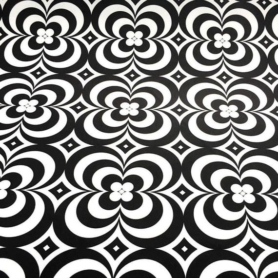 Meterware Stoff mit geometrischem Muster, Vintage Geometrischer