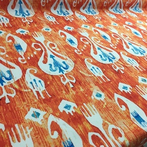 Ikat Fabric by the meter,Ethnic Pattern Decor Furniture Chair Sofa Upholstery Fabric