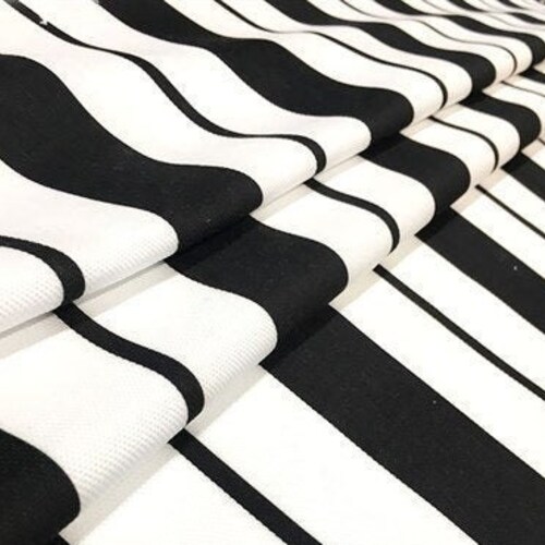 Black and White Striped Upholstery Fabric 3.14 Wide - Etsy