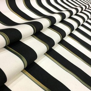 Black Striped(4x4)cm Fabric by the Meter,Geometric Pattern Ptrinted Fabric Decor Furniture Chair Sofa Upholstery Fabric