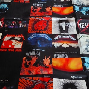 Metallica Album Covers Fabric by the Meter,Music,Rock Groups Home Decor Furniture Chair Sofa Upholstery Fabric image 7