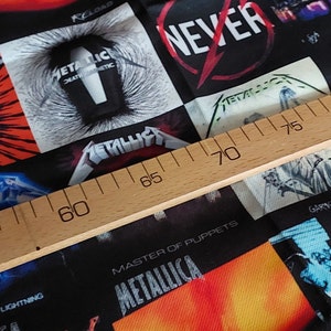 Metallica-Albencover-Stoff am laufenden Meter, Musik, Rockgruppen, Heimdekoration, Möbel, Stuhl, Sofa, Polsterstoff Bild 9