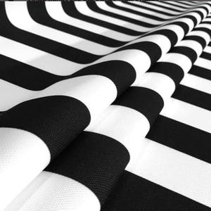 Black White Striped Fabric by the Meter,Geometric Pattern Printed Fabric Decor Furniture Chair Sofa Upholstery Fabric