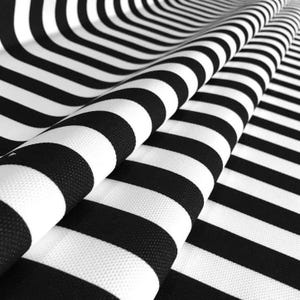 Black White (2x2 )cm Striped Fabrics by the Meter,Geometric Fabric Decor Furniture Chair Sofa Upholstery Fabric