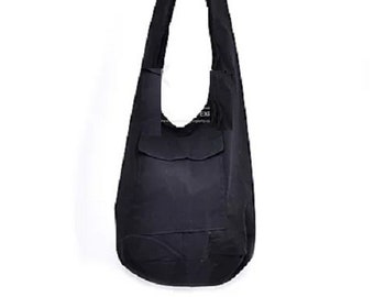 plain black purse