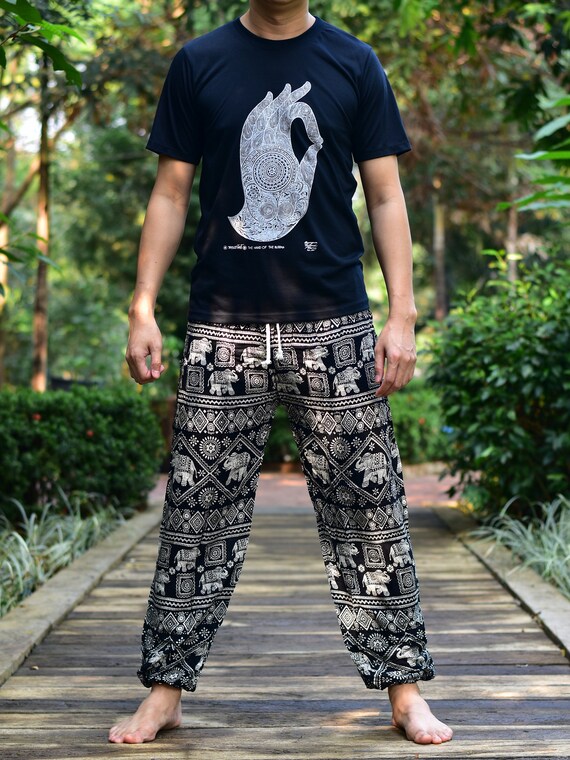 Black Elephant Harem Pants - Quality Bohemian Style Harem Pants