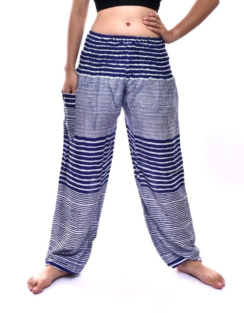 Bohotusk Patch Stripe Womens Harem Pants 3 Sizes from 20-52 - Etsy UK