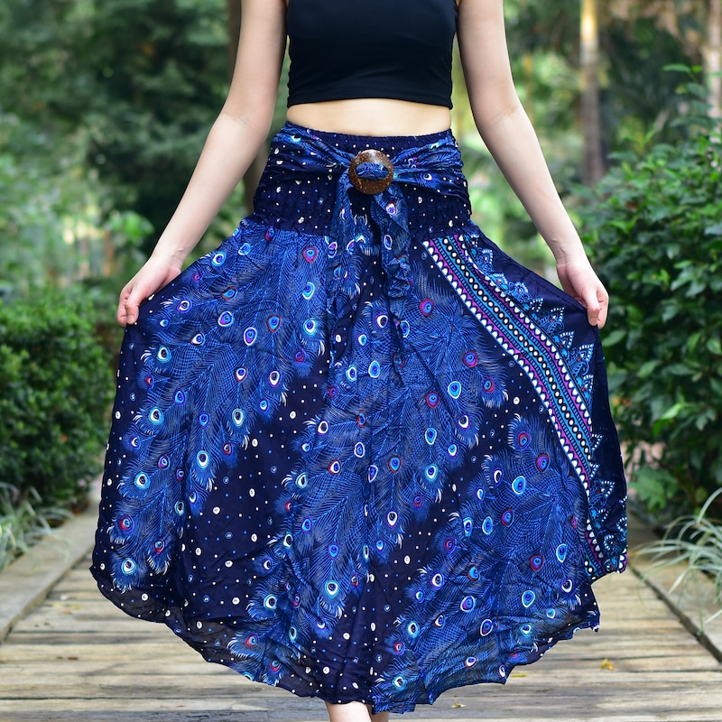 Blue Peacock Skirt main image 1