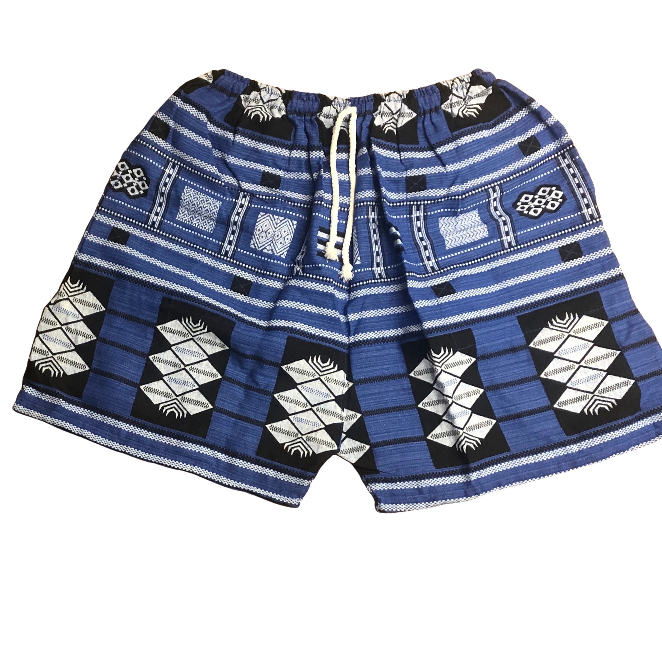 Image of Bohotusk Mens Naka Cotton Nightshade Shorts Unlined Board Hand Made Donation To Elephants With Every Sale