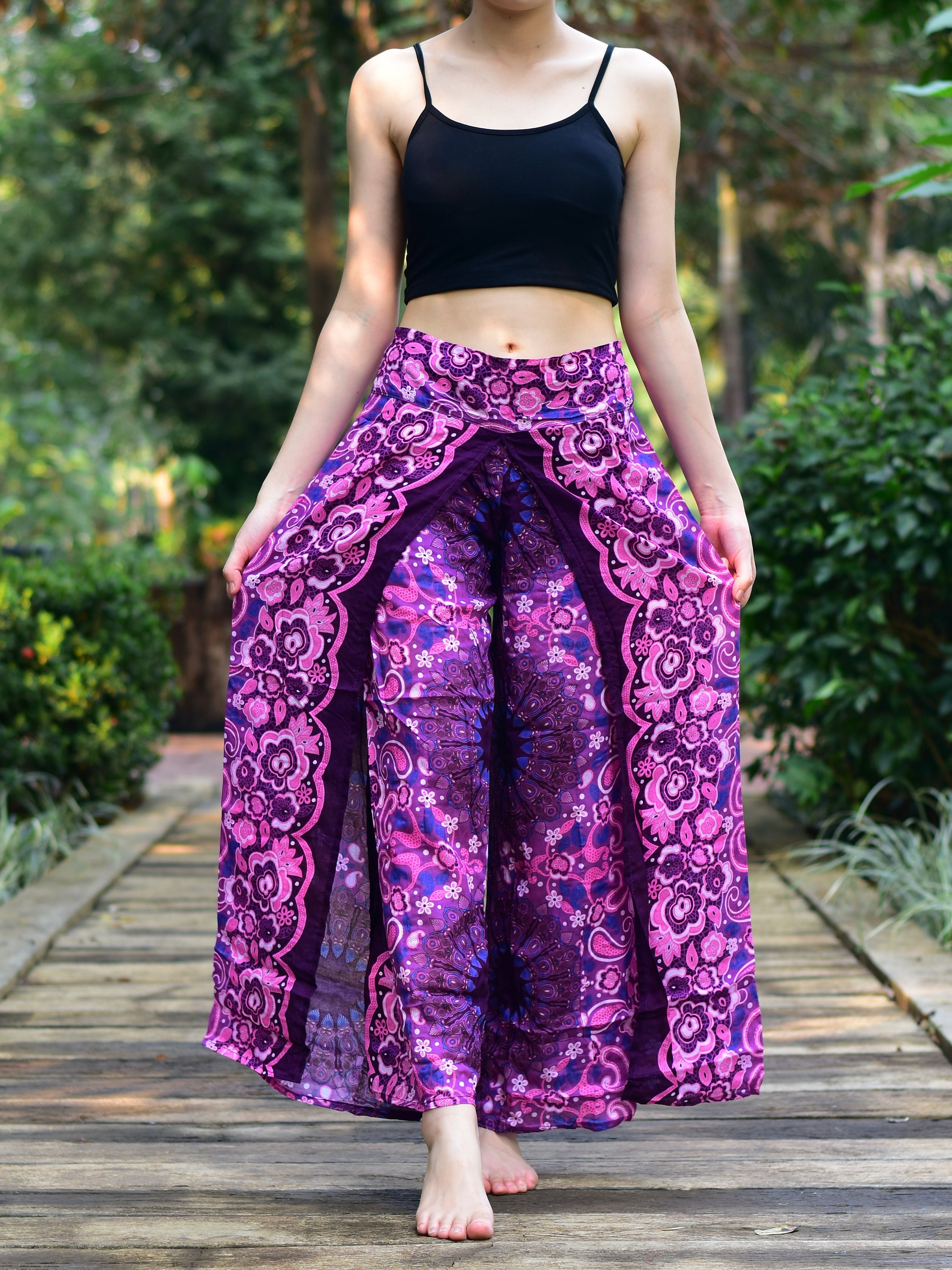 Bohotusk Purple Ink Splash Womens 