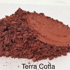 10g and 20g "Terra Cotta" Mica Pigment Color (10g and 20g in Jars) from "Just Paint"