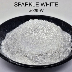 10g and 20g "Sparkle White" Mica Pigment Color (10g and 20g in Jars) from "Just Paint"
