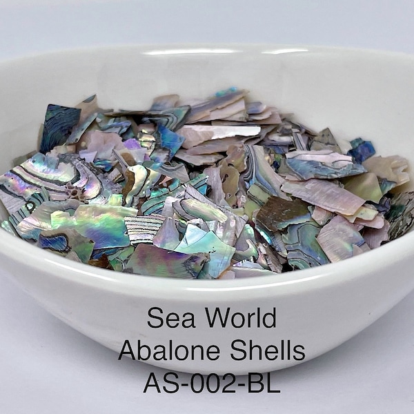 10g "Sea World" Abalone Shell pieces, Ultra Thin Abalone Shell slices from "Just Paint"