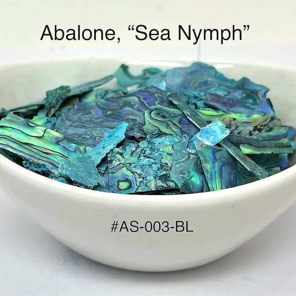 10g „Sea Nymph“ Abalone-Muschelstücke, ultradünne Abalone-Muschelscheiben von „Just Paint“