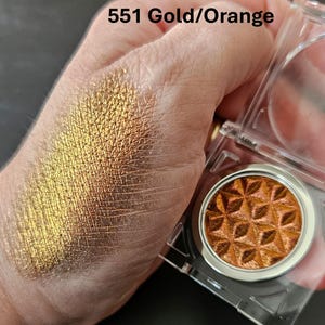 2g Geperste "CHAMELEON" Mica Pigment, 551 G/O (2G in blikje), Cosmetische kwaliteit, Oogschaduw, Chromashift-pigment van "Just Paint"