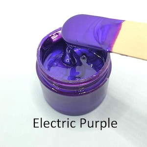 50g &quot;&#39;ELECTRIC PURPLE&quot; Metallic Epoxy Resin Pigment Paste color (50g in plastic jar) from &quot;Just Paint&quot;