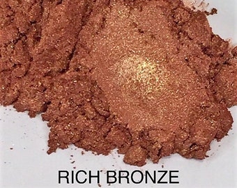 10g en 20g "Rich Bronze" Mica-pigment kleur (10g en 20g in plastic potje) van "Just Paint"