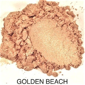 10g and 20g "Golden Beach" Mica Pigment Color (10g and 20g in jars) from "Just Paint"