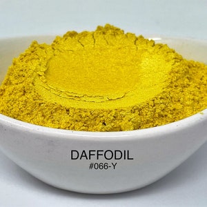 10g and 20g "Daffodil" Mica Pigment Color (10g and 20g in Jars) from "Just Paint"