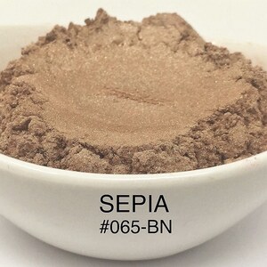 10g and 20g "Sepia" Mica Pigment Color (10g and 20g in Jars) from "Just Paint"