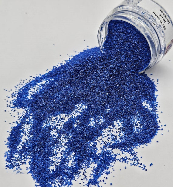 50g, 100g, 200g Blauer Farbsand, Körnung 0,5mm, Dekosand, Vasenfüller, „BLAU“ von „Just Paint“