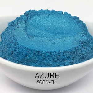 10g and 20g "Azure" Mica Pigment Color (10g and 20g in Jars) from "Just Paint"