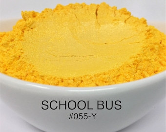 10g en 20g "School Bus" Mica-pigment kleur (10g en 20g in plastic potje) van "Just Paint"