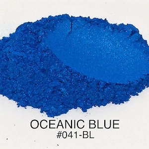 10g and 20g "Oceanic Blue" Mica Pigment Color (10g and 20g in Jars) from "Just Paint"