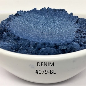 10g and 20g "Denim" Mica Pigment Color (10g and 20g in Jars) from "Just Paint"