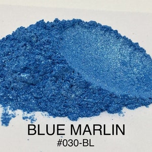 10g and 20g "Blue Marlin" Mica Pigment Color (10g and 20g in Jars) from "Just Paint"