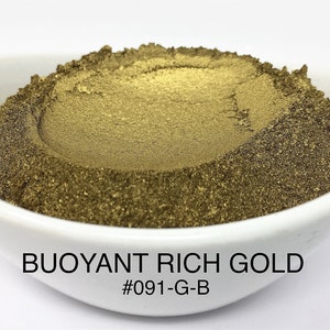 10g and 20g "Buoyant Rich Gold" Mica Pigment Color (10g and 20g in Jars) from "Just Paint"