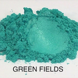 10g and 20g "Green Fields" Mica Pigment Color (10g and 20g in Jars) from "Just Paint"