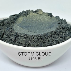 10g and 20g "Storm Cloud" Mica Pigment Color (10g and 20g in Jars) from "Just Paint"